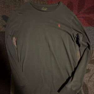 Ralph Lauren Men's Olive Long Sleeve Tee